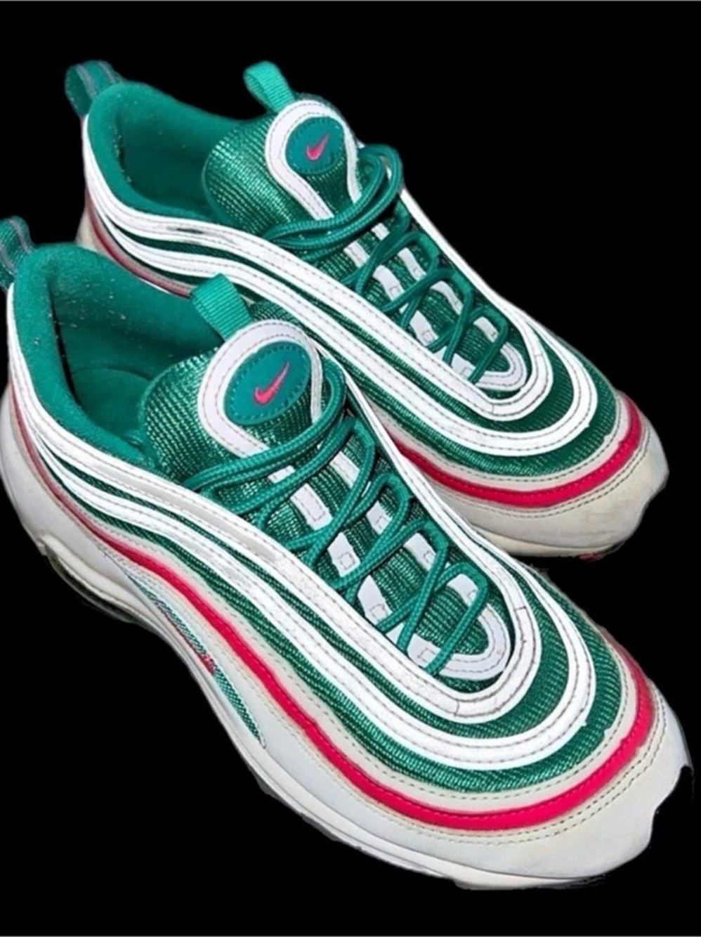 Nike Air Max 97 South Beach Green & White Sneakers Mens 8.5